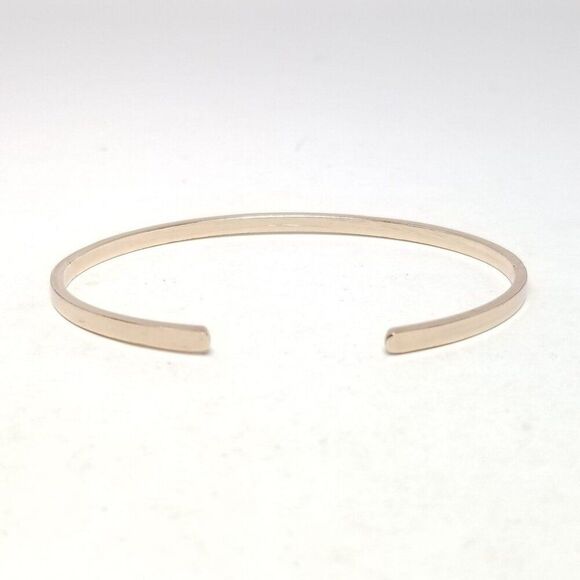 Vintage Explore Everything, Keep The Best Message Cuff Bangle Bracelet Gold Tone - Picture 2 of 5